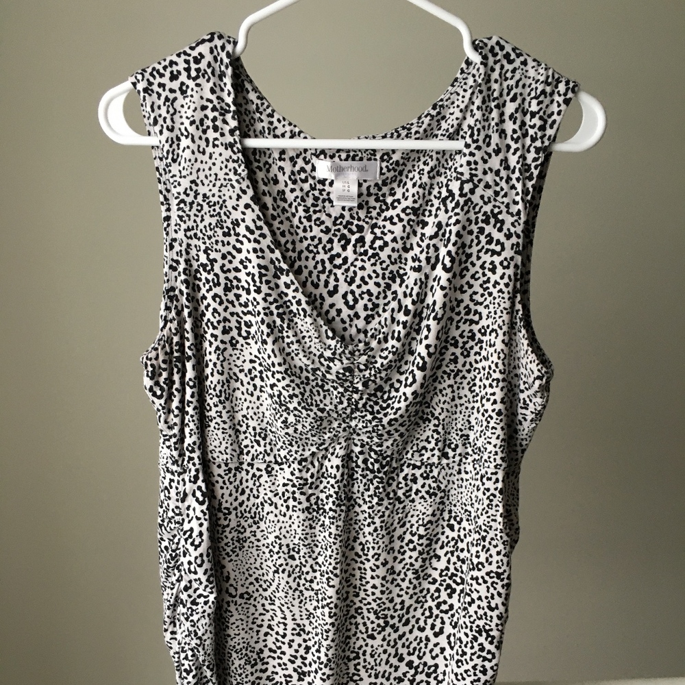 Motherhood Tank Top Cheetah Print